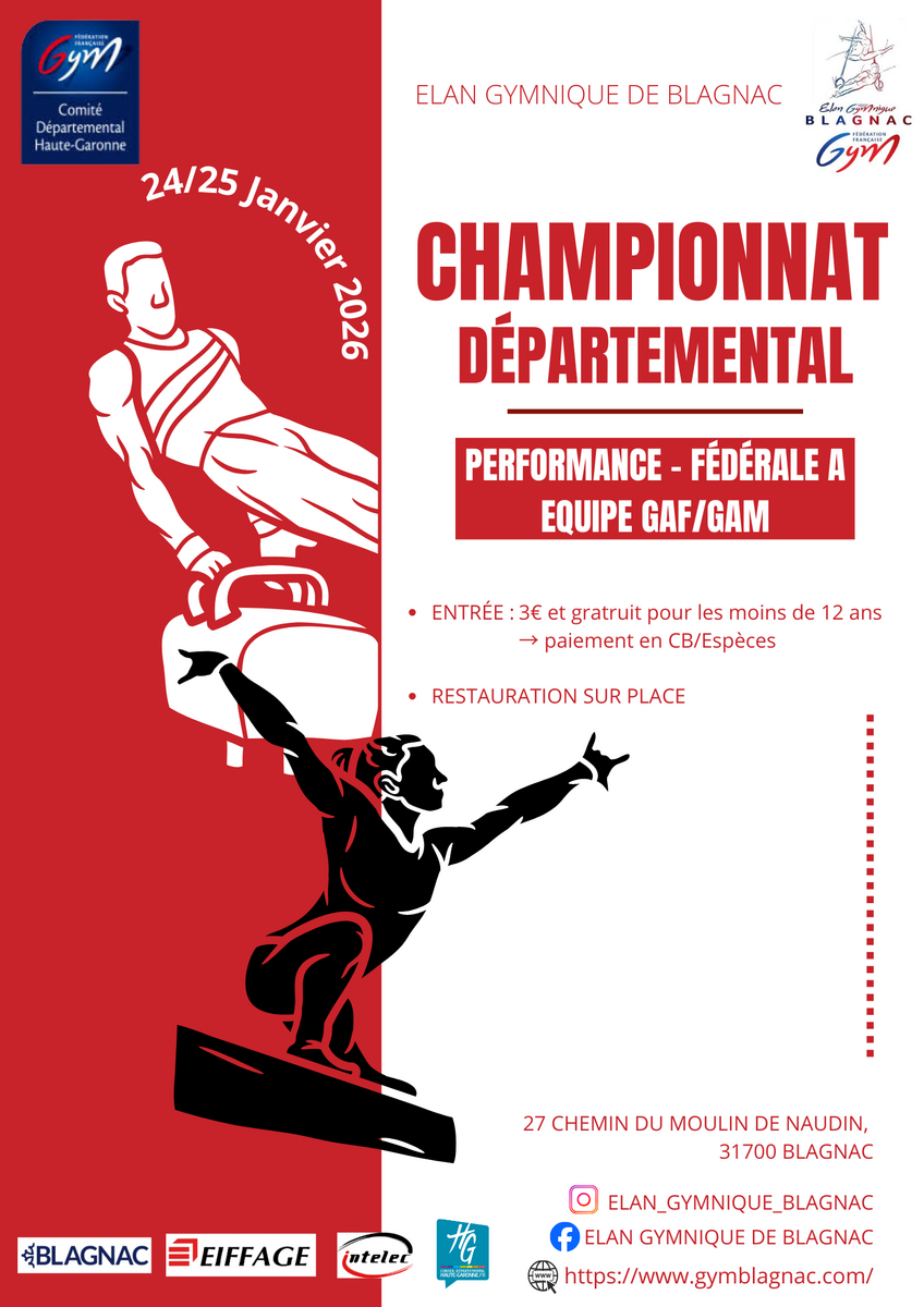 CR Championnat Départemental Equipe - 24/25 janvier 2026  à Blagnac