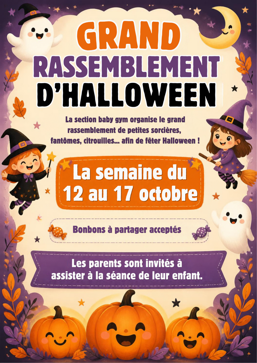 semaine Halloween à la baby gym