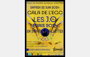 Gala de fin d'année "les jeux olympiques " en strass et paillettes.