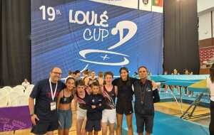 Retour de la Loulé cup pour 4 trampolinistes