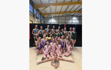 CR de la compétition Régionale GR duos et ensembles fed B fed C à Pamiers le 14 avril .